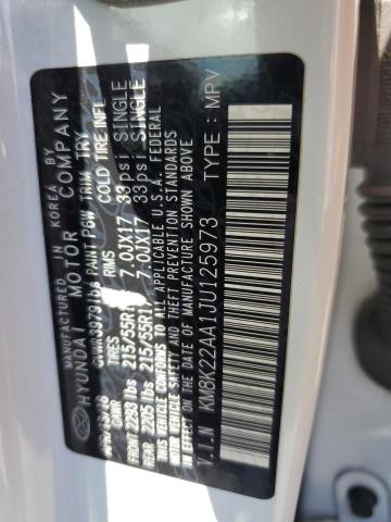 KM8K22AA1JU125973 Hyundai Kona Sel