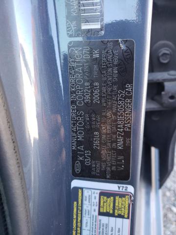 KNAFZ4A81E5058752 KIA FORTE EX