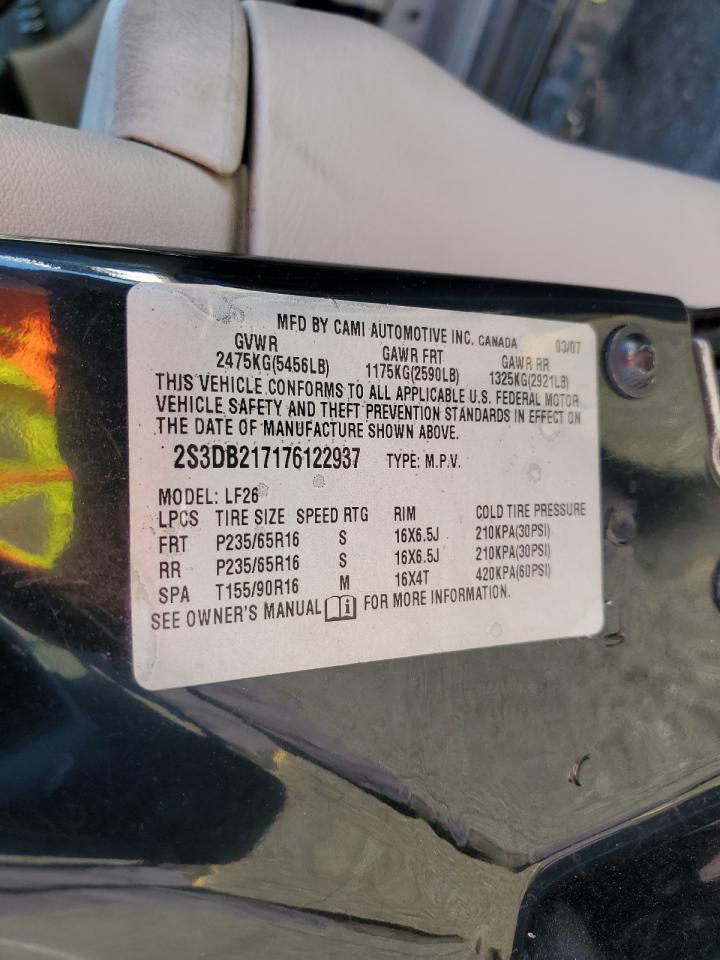 2S3DB217176122937 2007 Suzuki Xl7