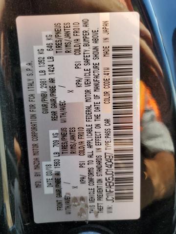 2018 FIAT 124 SPIDER - JC1NFAEK5J0140497