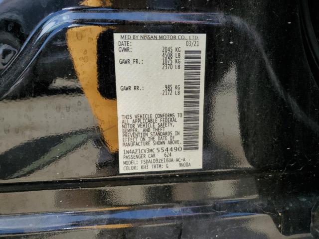 1N4AZ1CV3MC554490 Nissan LEAF SV