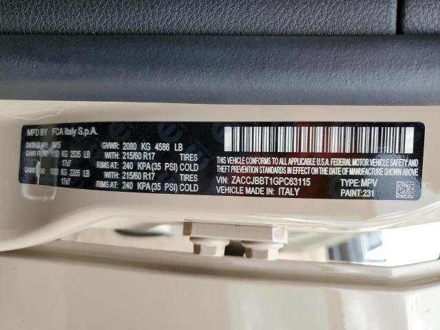 ZACCJBBT1GPC63115 Jeep Renegade Latitude