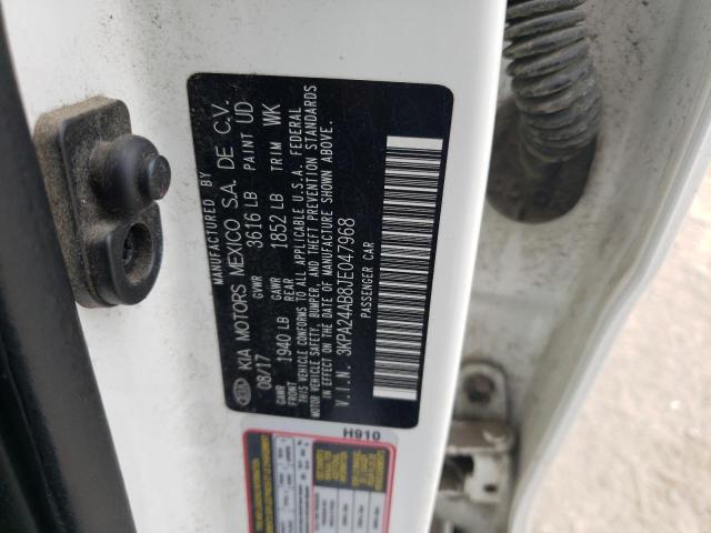 3KPA24AB8JE047968 KIA RIO LX
