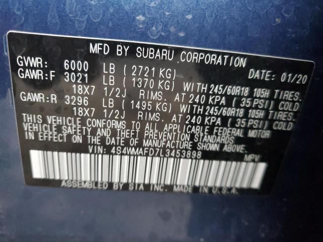 4S4WMAFD7L3453898 Subaru Ascent Premium