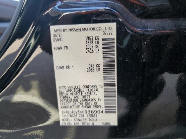 1N4BL4CV3NN336904 Nissan ALTIMA SR