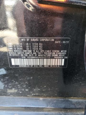 4S3BWAN60N3025111 Subaru Legacy Limited