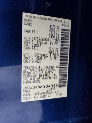 1N6BA1F47GN504058 Nissan Titan Xd Sl