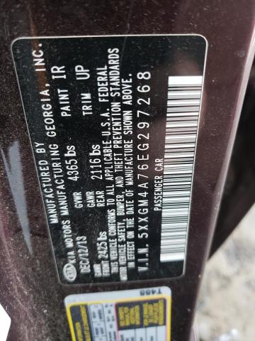 5XXGM4A76EG297268 KIA Optima Lx