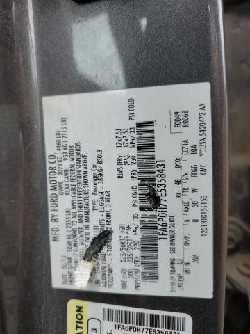 1FA6P0H77E5358431 Ford FUSION SE
