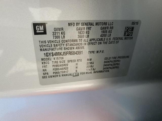 1GYS4MKJ5FR684391 Cadillac Escalade Luxury