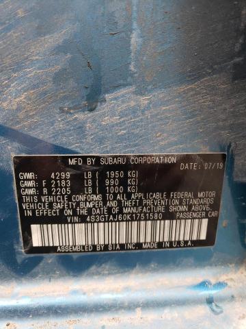 4S3GTAJ60K1751580 Subaru Impreza Sport