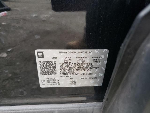 2019 GMC ACADIA SLE - 1GKKNRLA0KZ110598