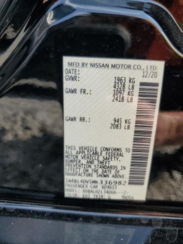 1N4BL4DV5MN336982 | 2021 Nissan altima sv