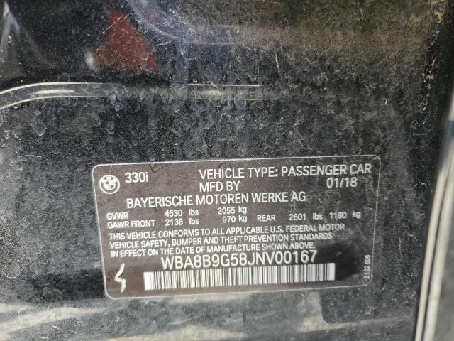 2018 BMW 330 I - WBA8B9G58JNV00167