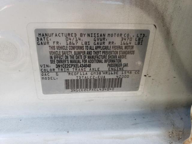 3N1CE2CPXEL434040 Nissan Versa Note S