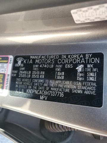 KNDPNCAC6H7137716 KIA Sportage Ex