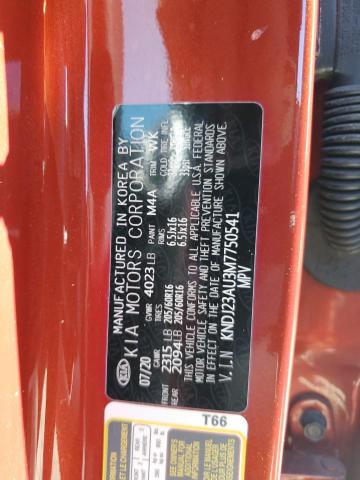 KNDJ23AU3M7750541 KIA SOUL LX
