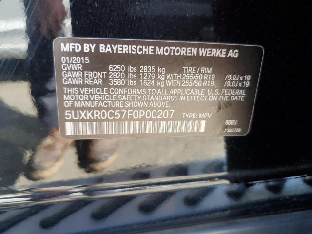 5UXKR0C57F0P00207 2015 BMW X5, photo no. 13