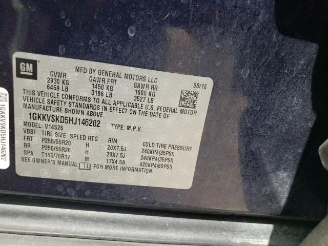 1GKKVSKD5HJ146202 GMC Acadia Limited Slt-2