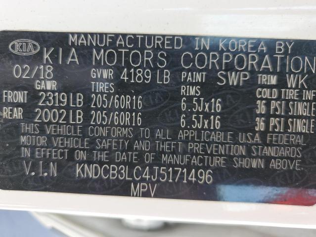 KNDCB3LC4J5171496 KIA NIRO FE