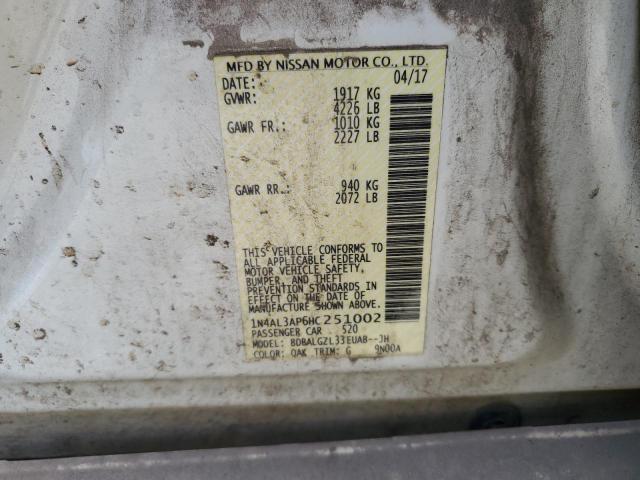 1N4AL3AP6HC251002 Nissan ALTIMA 2.5
