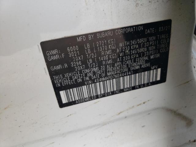 4S4WMARD7M3444941 Subaru Ascent Touring