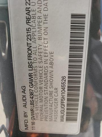 WAUGUGFF5H1045526 Audi A3 Premium Plus