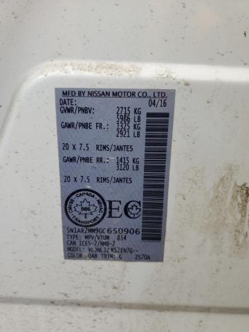 5N1AR2MM9GC650906 Nissan Pathfinder S