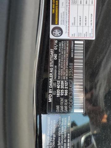 2016 MERCEDES-BENZ SLK 300 - WDDPK3JAXGF123688