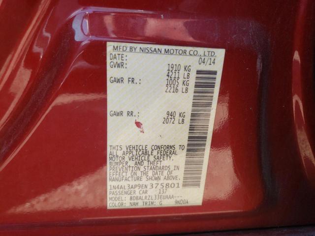 1N4AL3AP9EN375801 Nissan ALTIMA 2.5