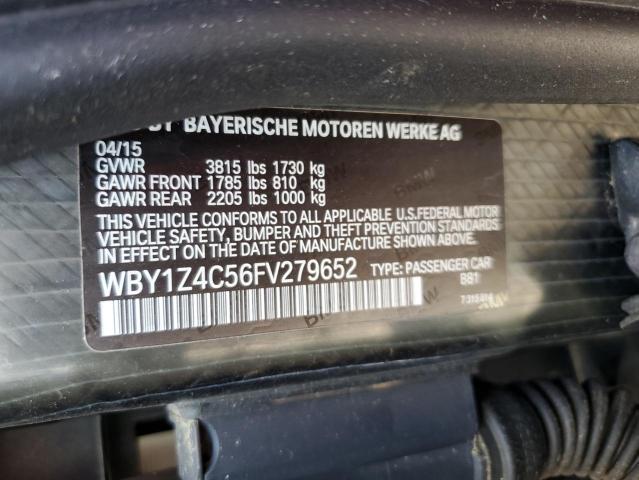 2015 BMW I3 REX - WBY1Z4C56FV279652