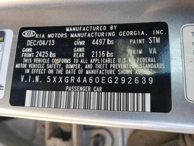 5XXGR4A60EG292639 KIA OPTIMA SX