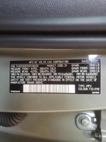 YV4ED3UR7M2539226 Volvo Xc40 Recharge