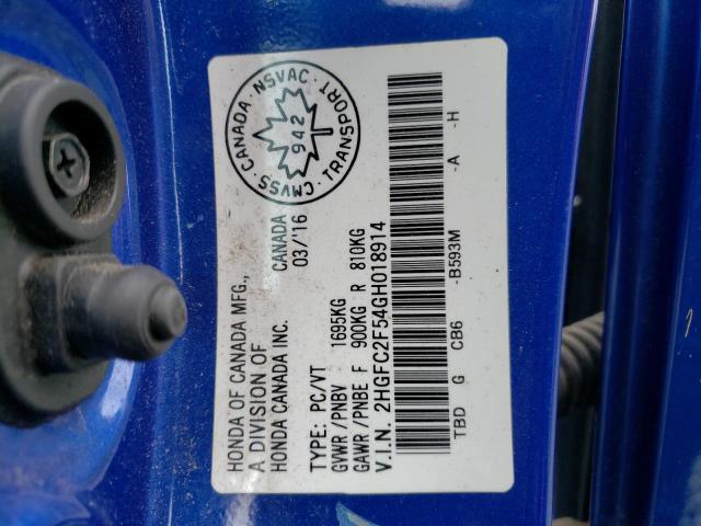 2016 HONDA CIVIC LX - 2HGFC2F54GH018914