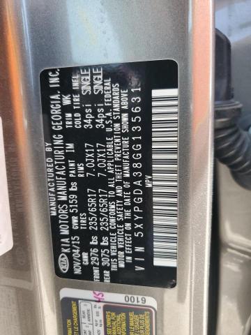 5XYPGDA38GG135631 KIA SORENTO LX