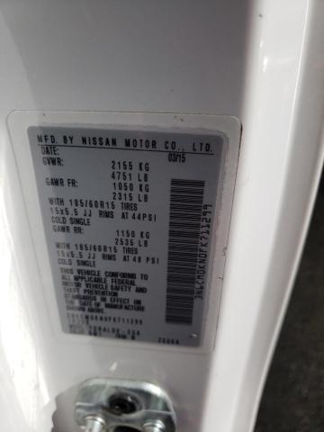 3N6CM0KN0FK711299 Nissan NV200 2.5S