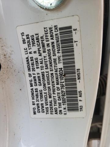 19XFB2F76FE109034 Honda CIVIC SE