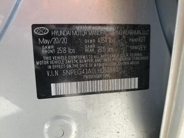 5NPEG4JA0LH053840 Hyundai SONATA SE