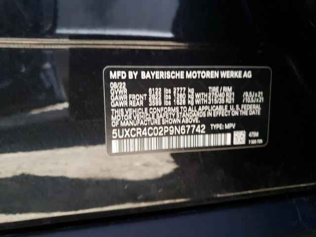 5UXCR4C02P9N67742 BMW X5 Sdrive 40i