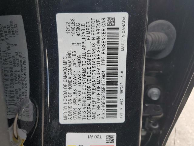 2023 HONDA CIVIC SPOR - 2HGFE2F55PH509924