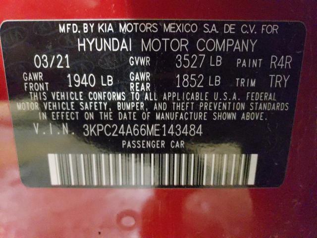 2021 HYUNDAI ACCENT SE - 3KPC24A66ME143484