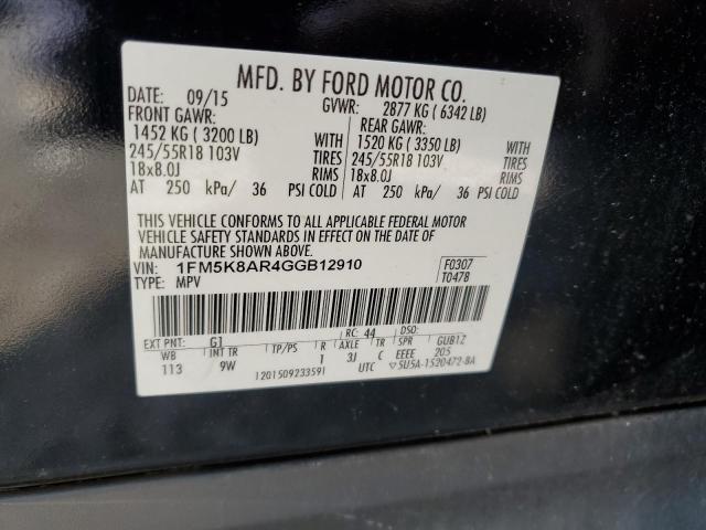 1FM5K8AR4GGB12910 Ford Explorer Police Interceptor