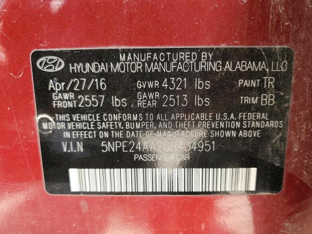 2016 HYUNDAI SONATA ECO - 5NPE24AA2GH434951