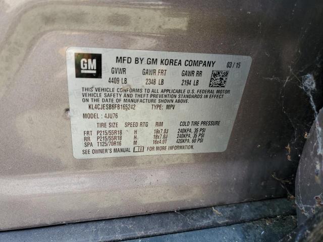 2015 BUICK ENCORE KL4CJESB6FB165242
