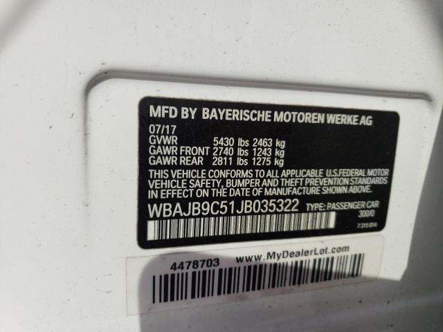 WBAJB9C51JB035322 BMW M550xi
