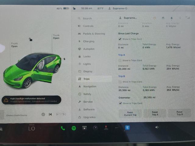 5YJ3E1EB5MF083382 Tesla MODEL 3