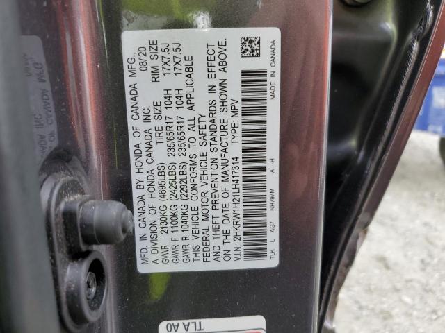 2HKRW1H21LH417314 Honda CRV CR-V LX 12