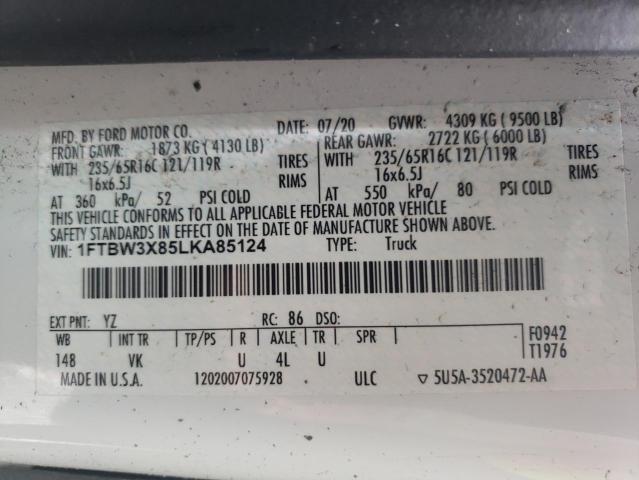 1FTBW3X85LKA85124 Ford Transit T-350