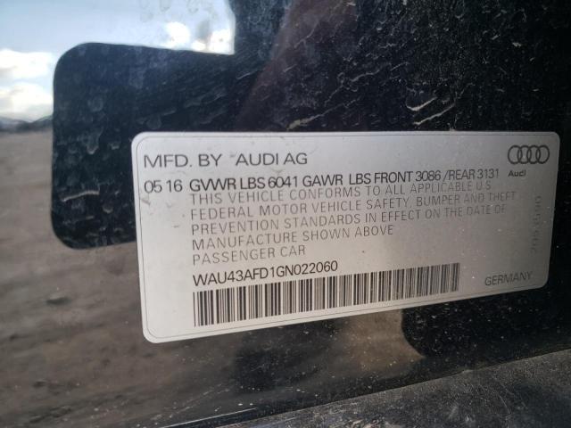 2016 AUDI A8 L QUATT - WAU43AFD1GN022060