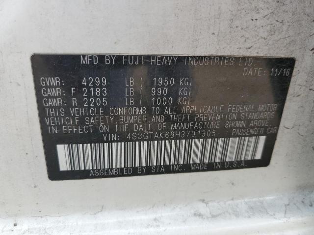 4S3GTAK69H3701305 Subaru Impreza Sport